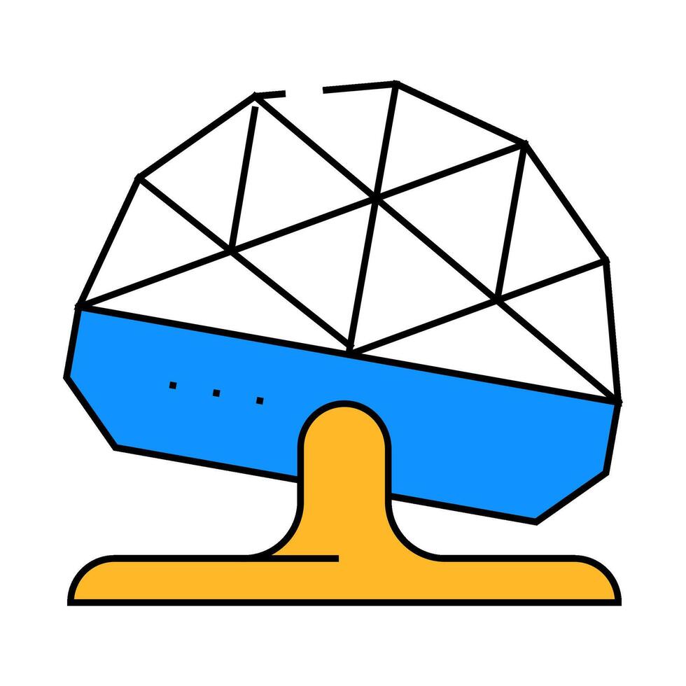 floor disco ball icon color illustration vector