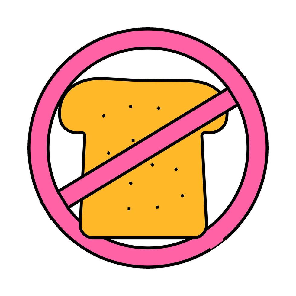 ban food icon color illustration vector