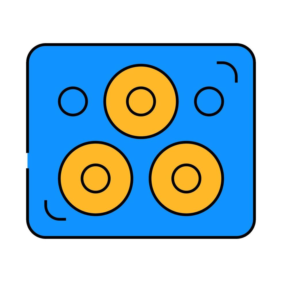adhesive plasters icon color illustration vector
