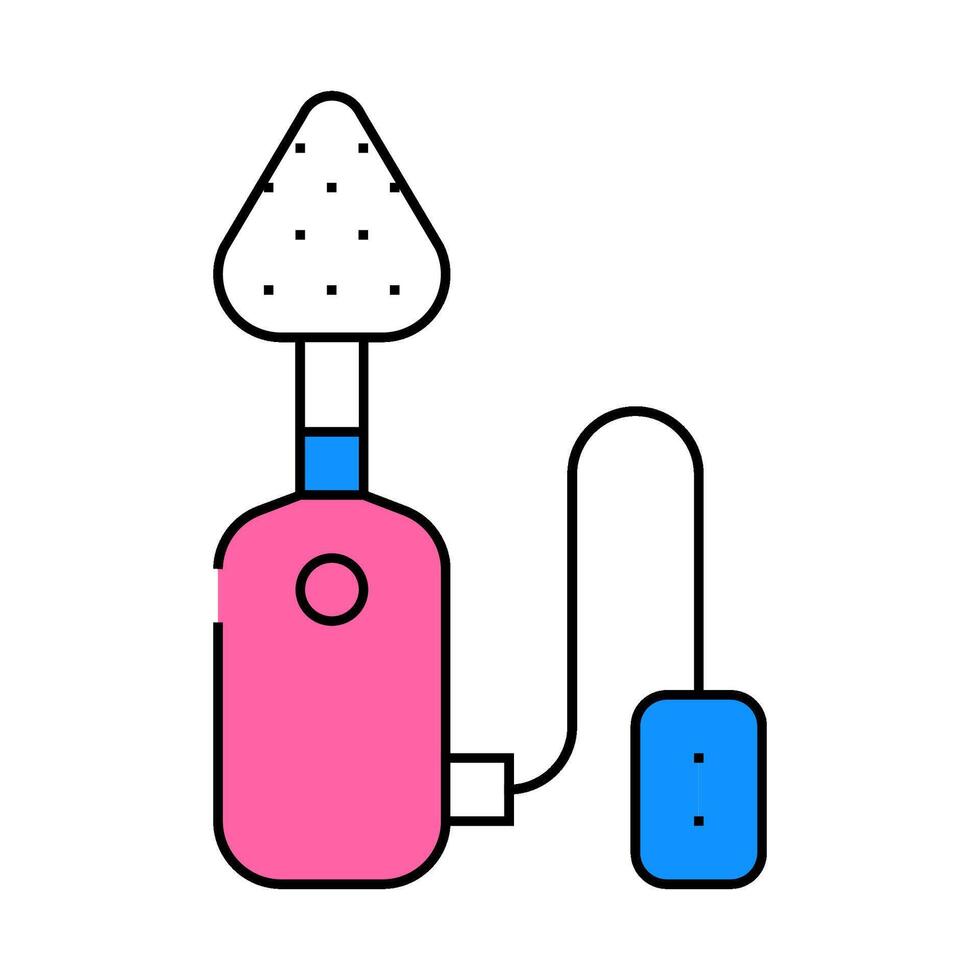 electronic callus remover device icon color illustration vector