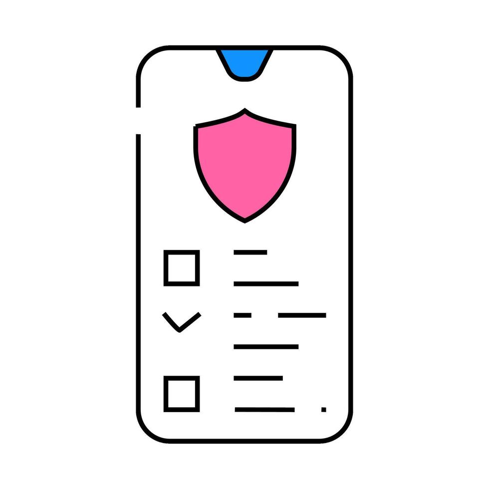 data access icon color illustration vector