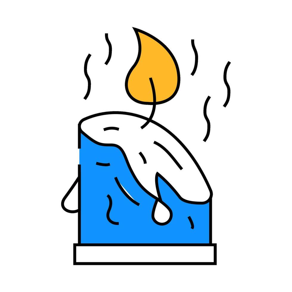 aroma candles icon color illustration vector