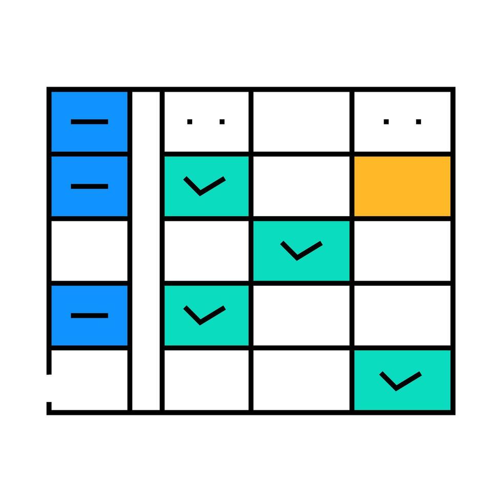 class calendar icon color illustration vector