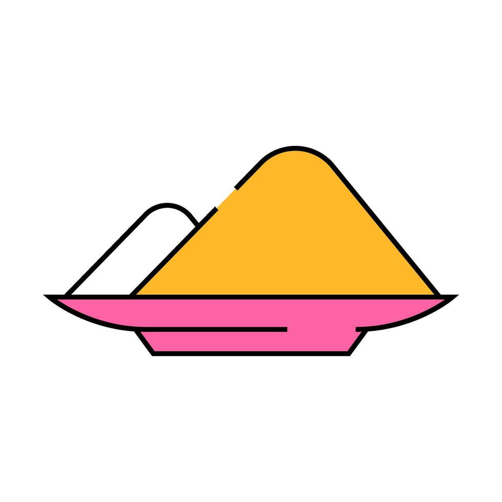 sodium nitrite icon color illustration vector