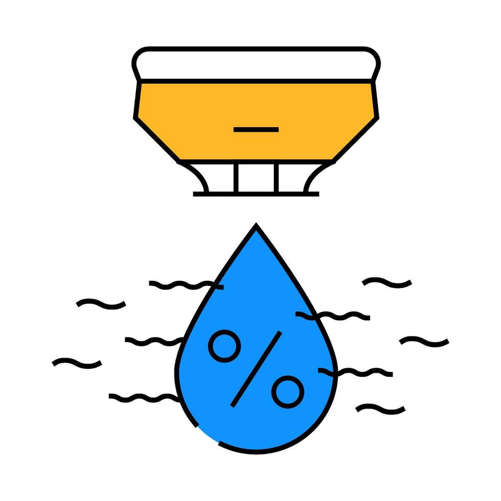 humidity sensor icon color illustration vector