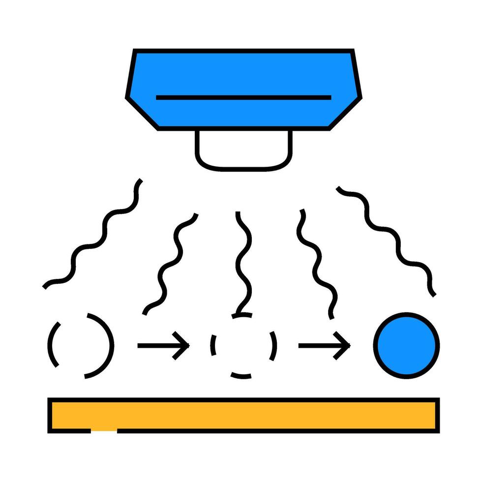 radio wave sensor icon color illustration vector