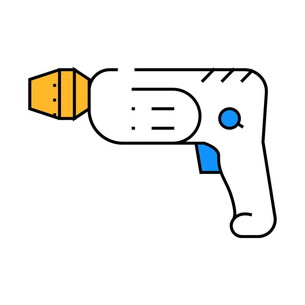 drill tool icon color illustration vector