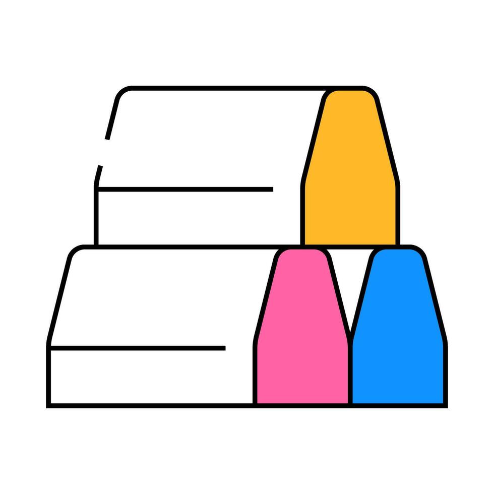 curbs building material icon color illustration vector
