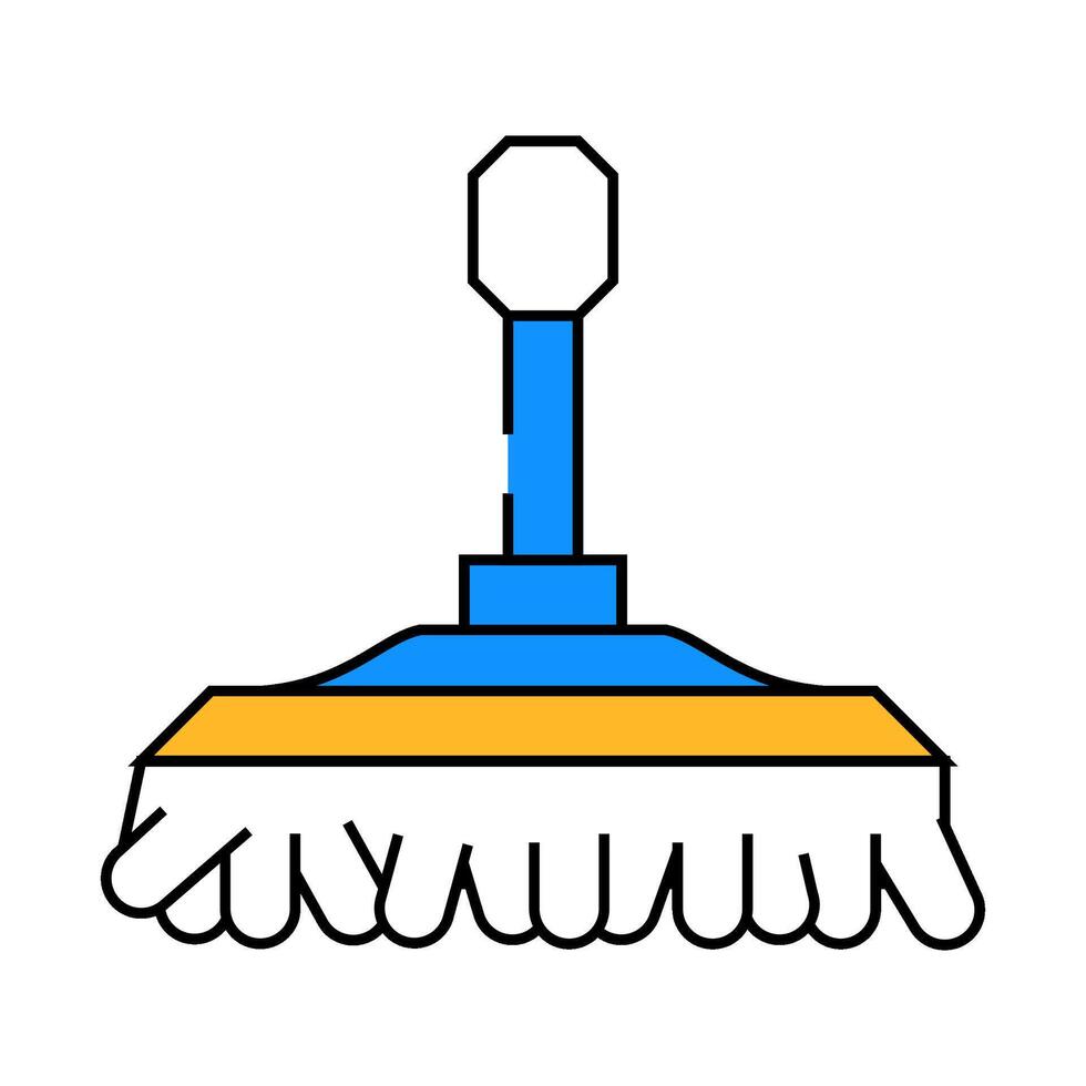 brush for washing car icon color illustration vector