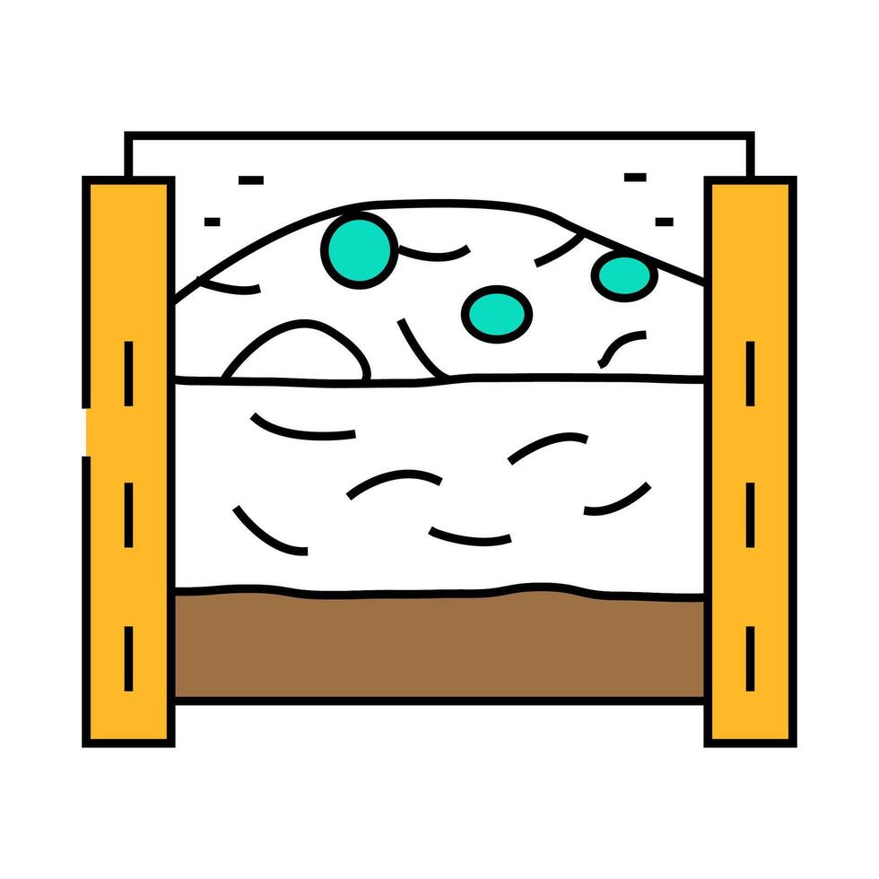 layers of material in composter icon color illustration vector