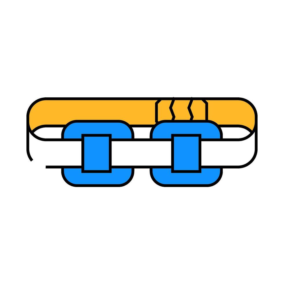 stimulator with strap icon color illustration vector