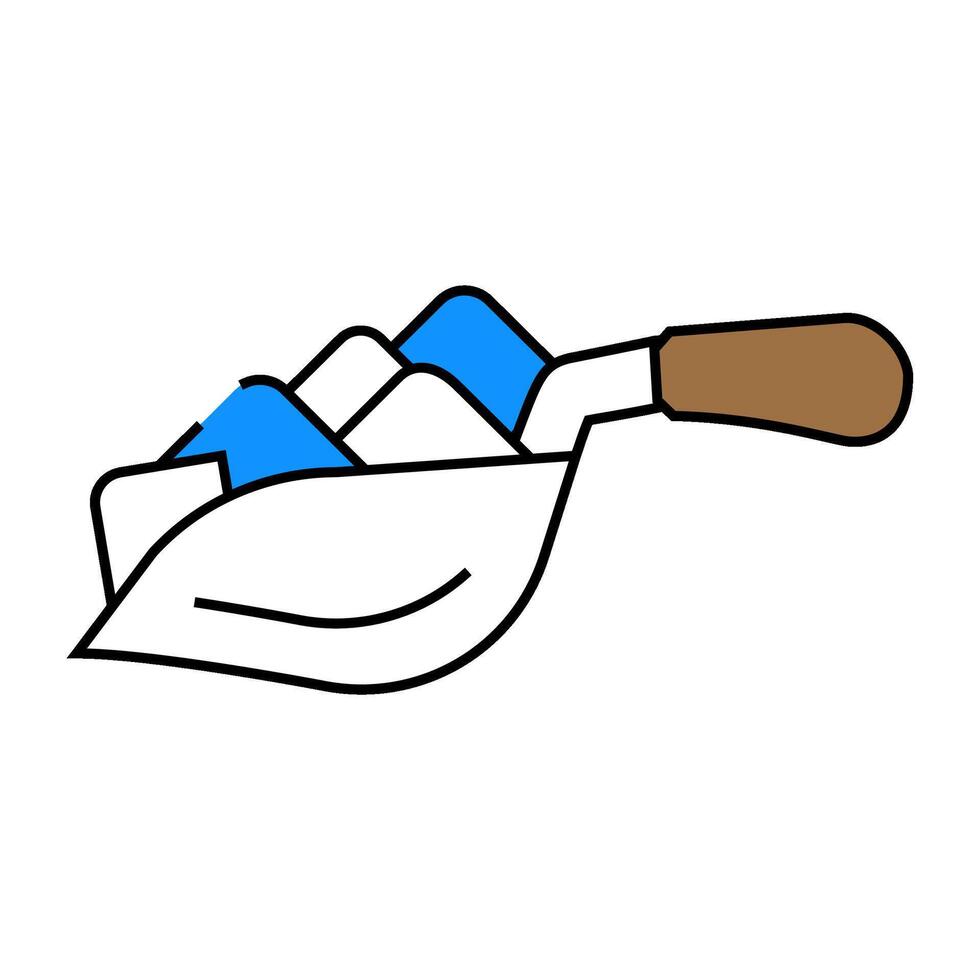 ice scoop bartender icon color illustration vector