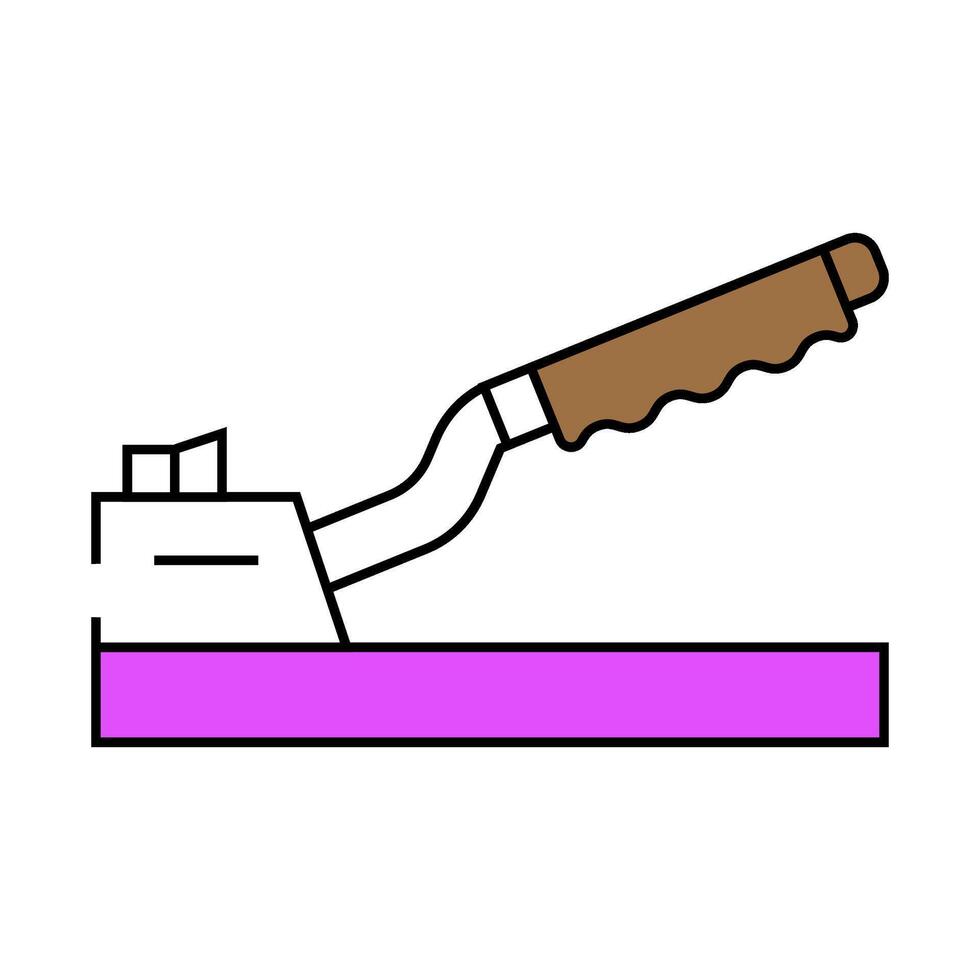 handbrake car icon color illustration vector