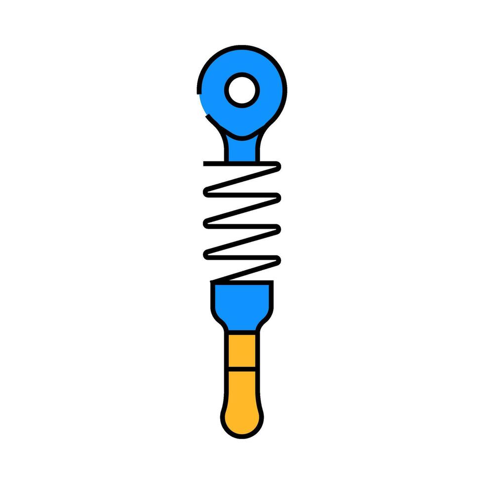 shock absorber car icon color illustration vector