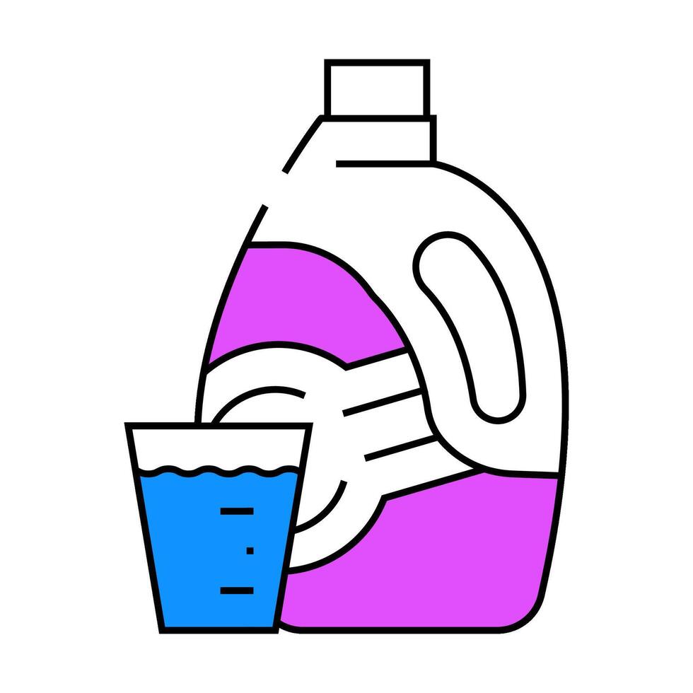 gel for washing icon color illustration vector