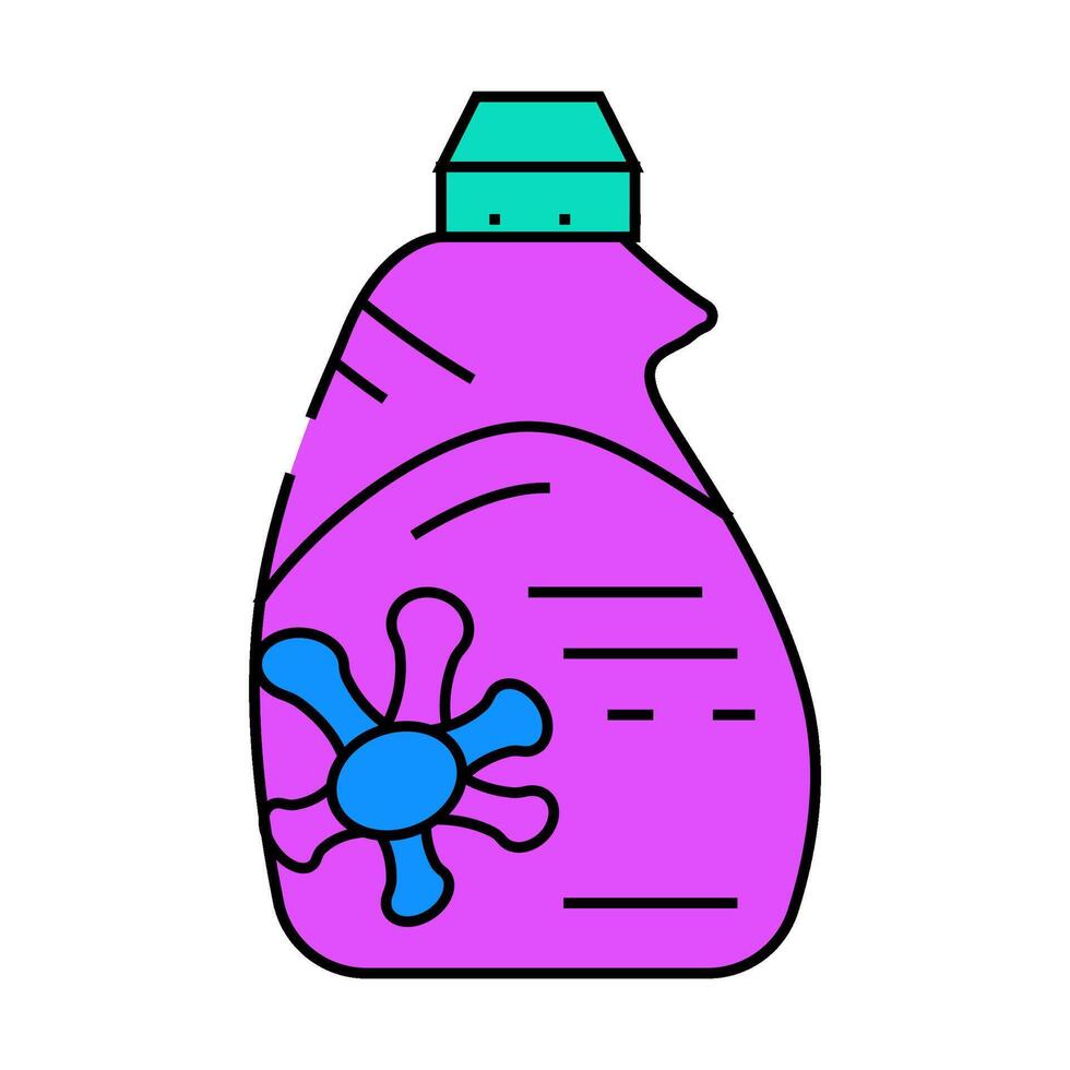 enzyme detergent powder icon color illustration vector