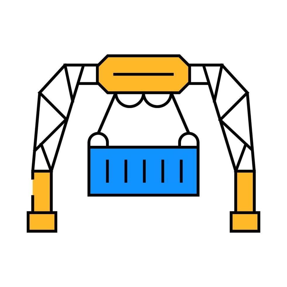 loading container wholesale icon color illustration vector