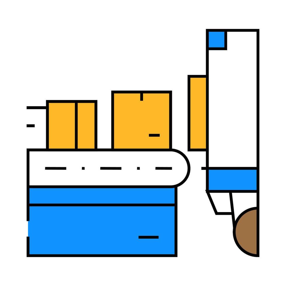 autoloading in truck wholesale icon color illustration vector