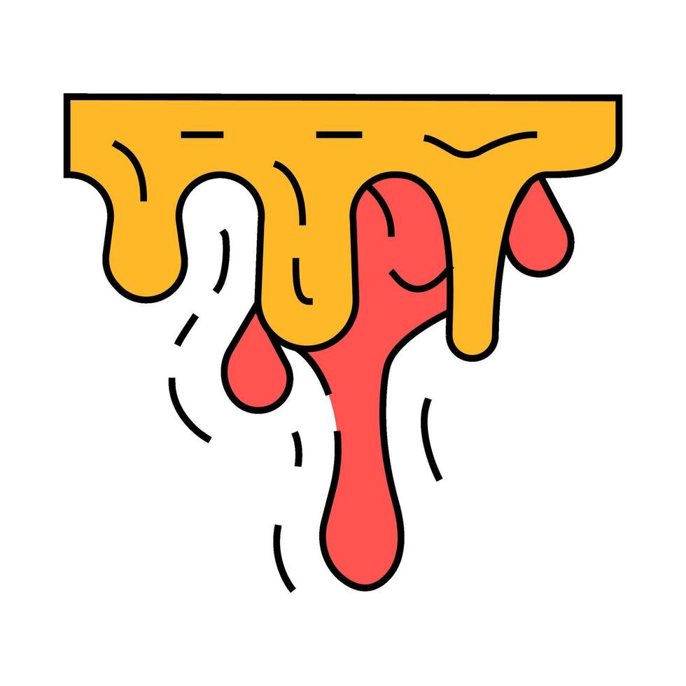 blood fear icon color illustration vector