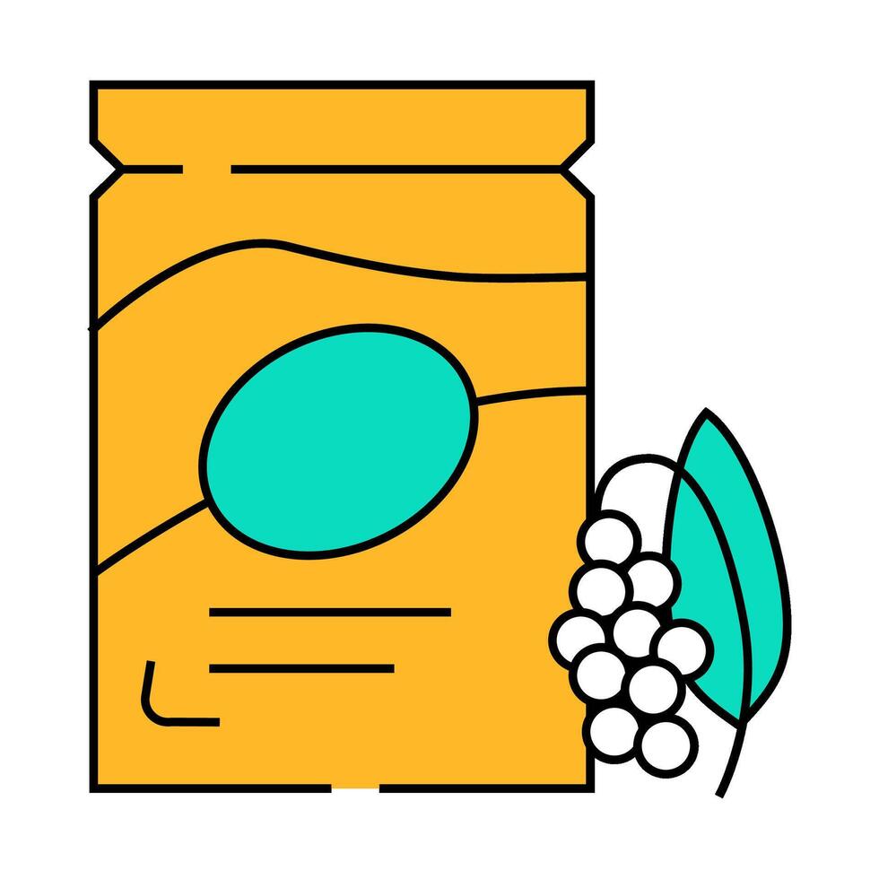 amaranth plant gluten free icon color illustration vector