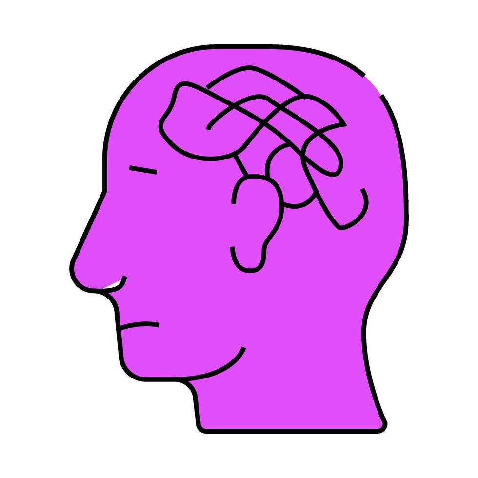 confused thoughts icon color illustration vector