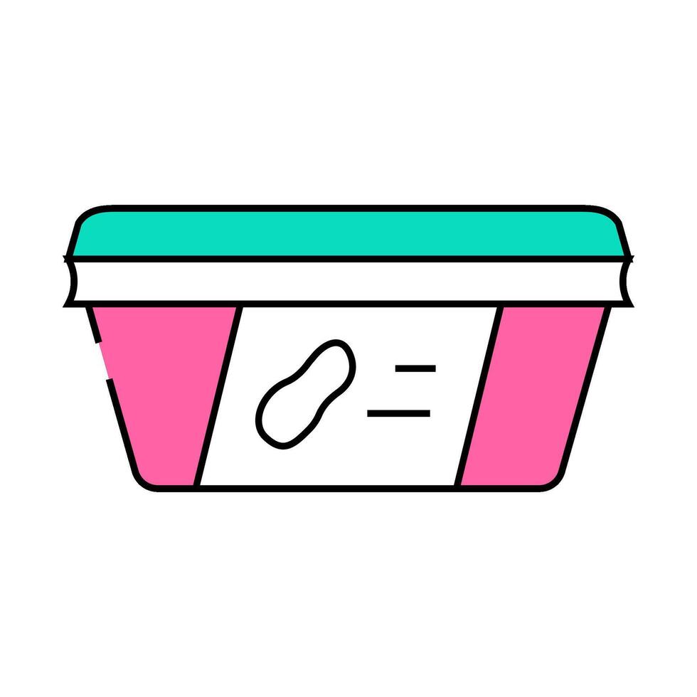 paste peanut package icon color illustration vector
