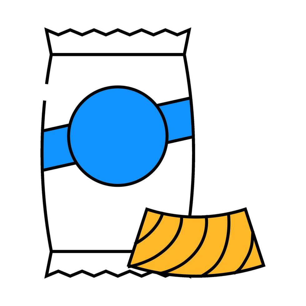 riccioli pasta icon color illustration vector