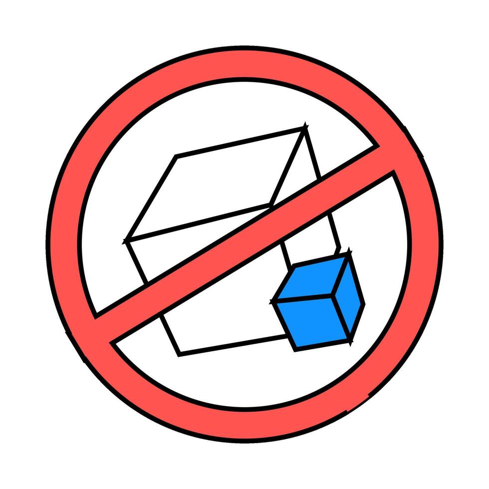 sugar free canteen mark icon color illustration vector
