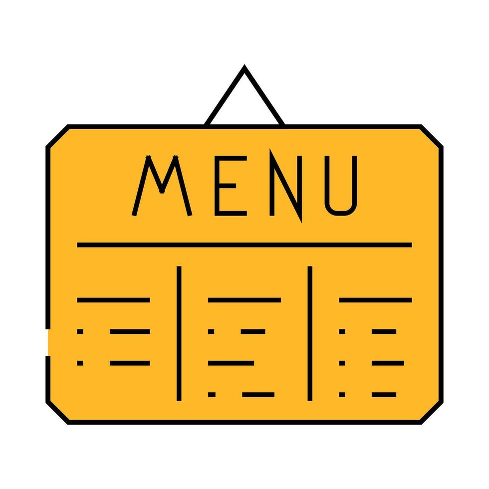 menu canteen icon color illustration vector