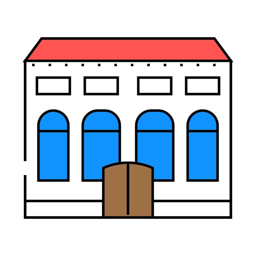 residence house icon color illustration vector