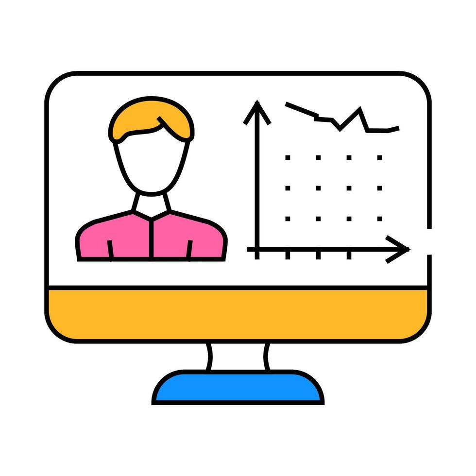 client activity analysis kyc icon color illustration vector