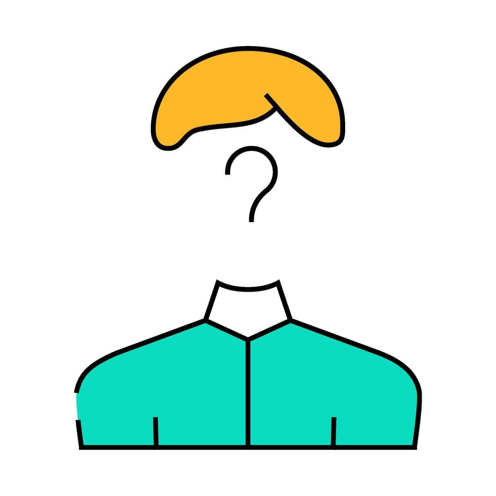 data lack kyc icon color illustration vector