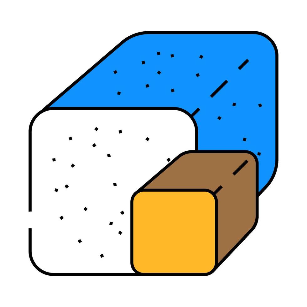 sugar nutrition icon color illustration vector