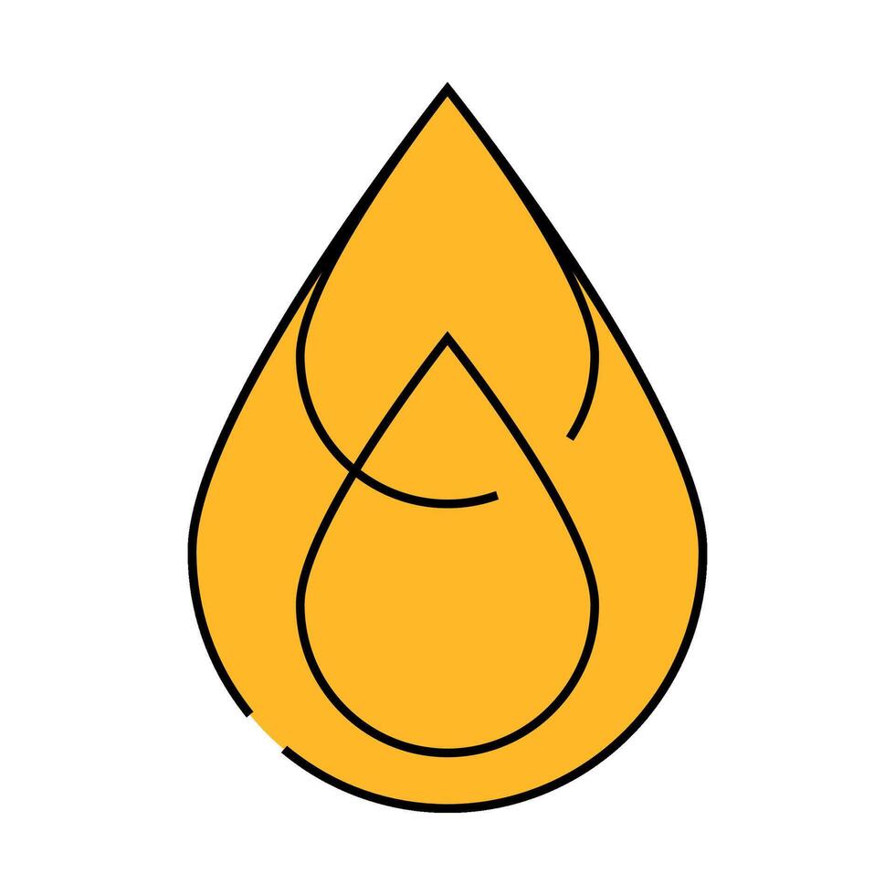 saturated fat icon color illustration vector
