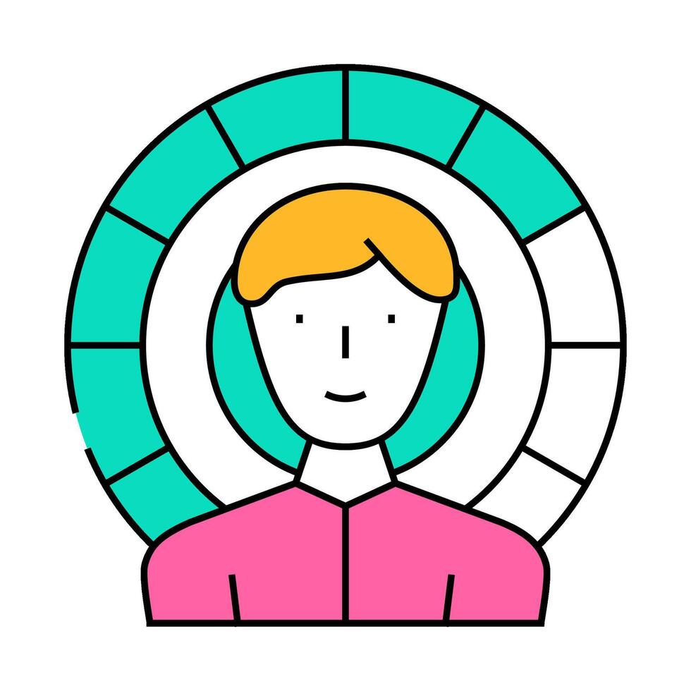 grading scale kyc icon color illustration vector