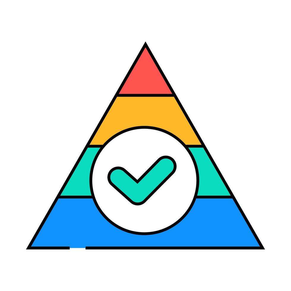 balanced diet icon color illustration vector