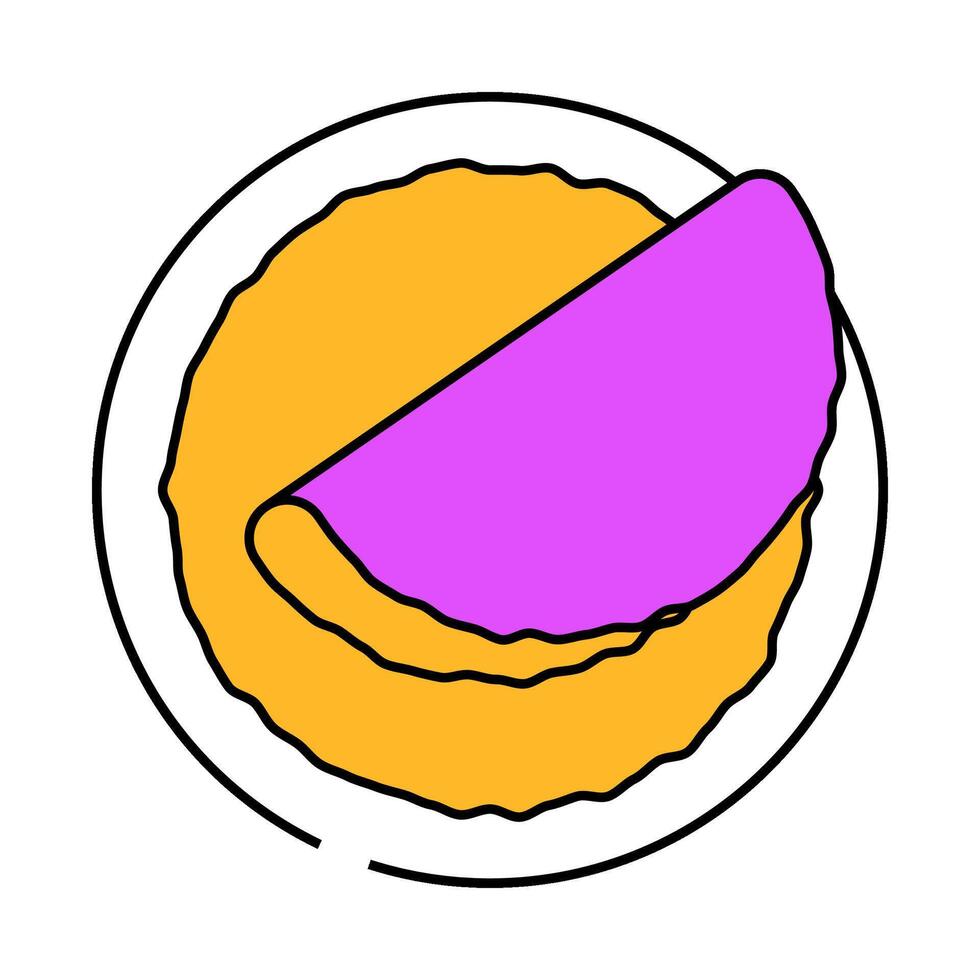pancakes dessert icon color illustration vector