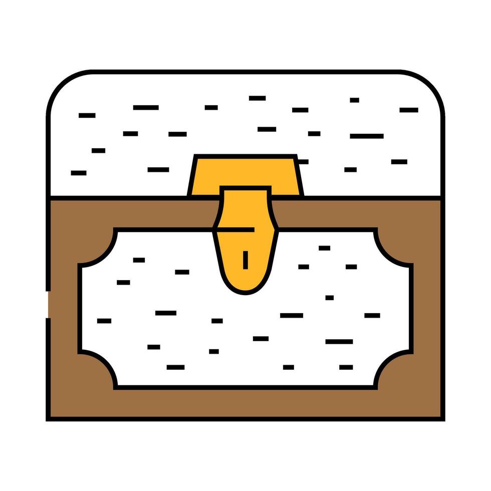 treasure chest icon color illustration vector