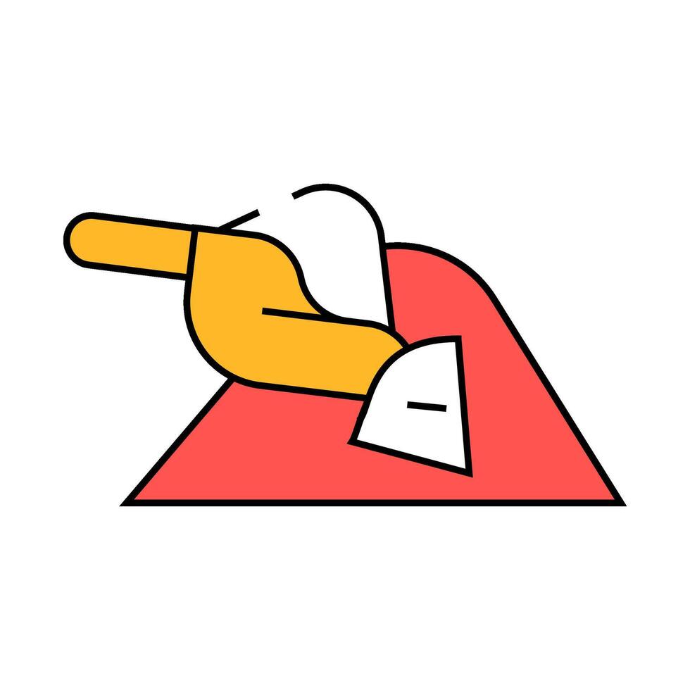 spice spatula icon color illustration vector