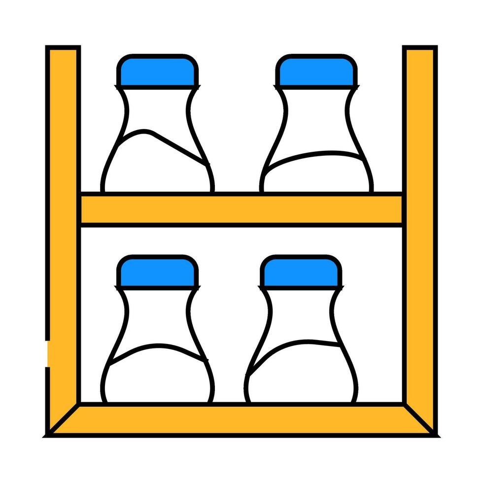 spice shelf icon color illustration vector