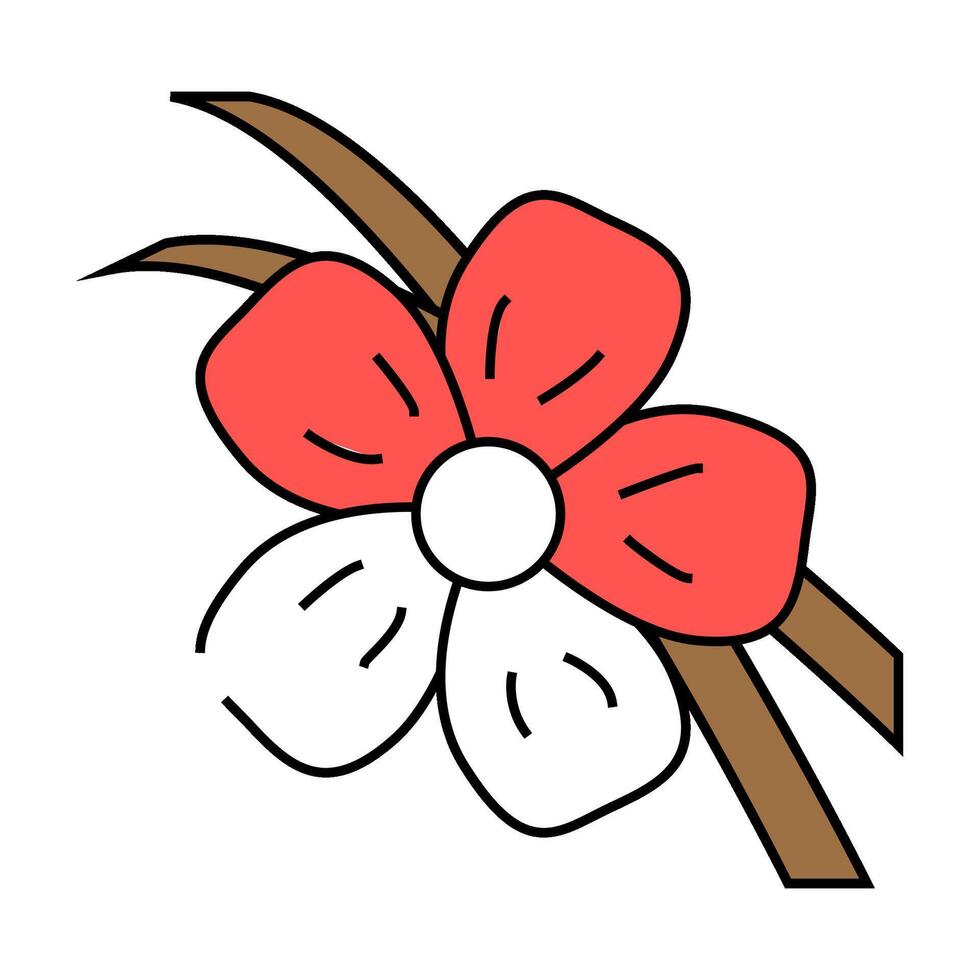 vanilla sticks icon color illustration vector