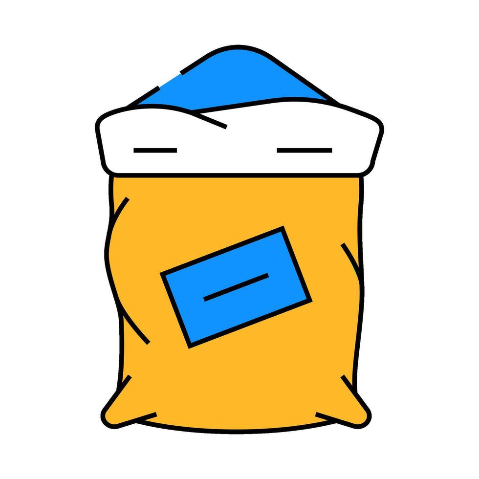 spice bag icon color illustration vector