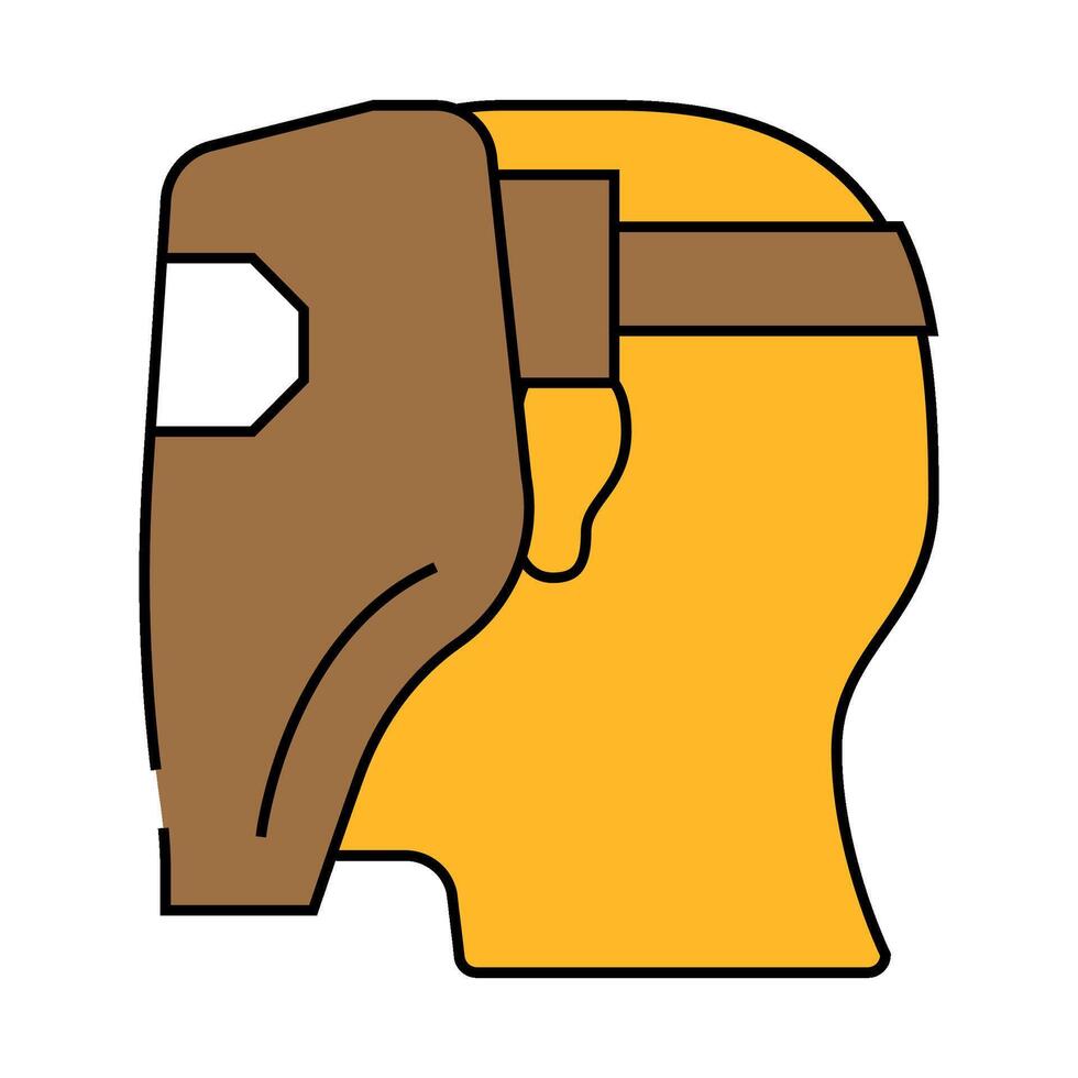 worker welder icon color illustration vector