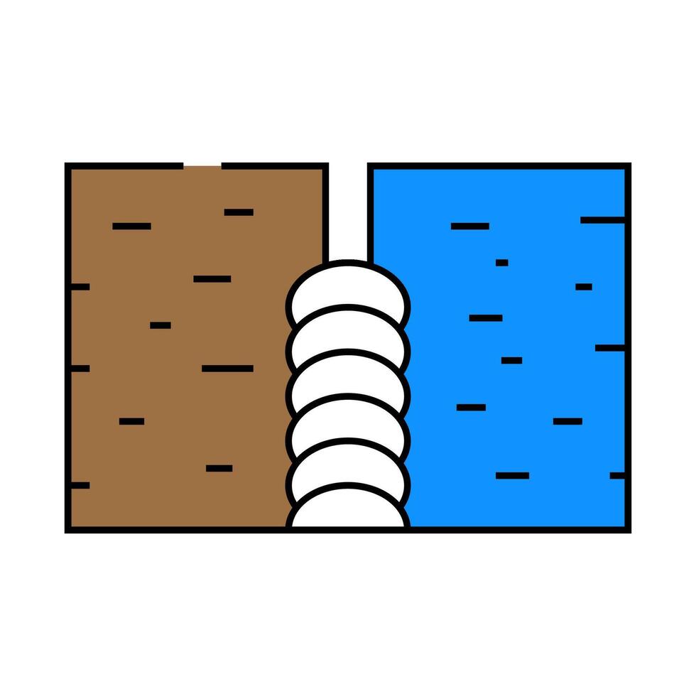 welding seam icon color illustration vector