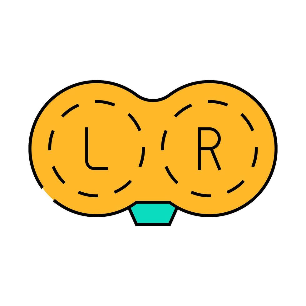 lenses ophthalmology icon color illustration vector