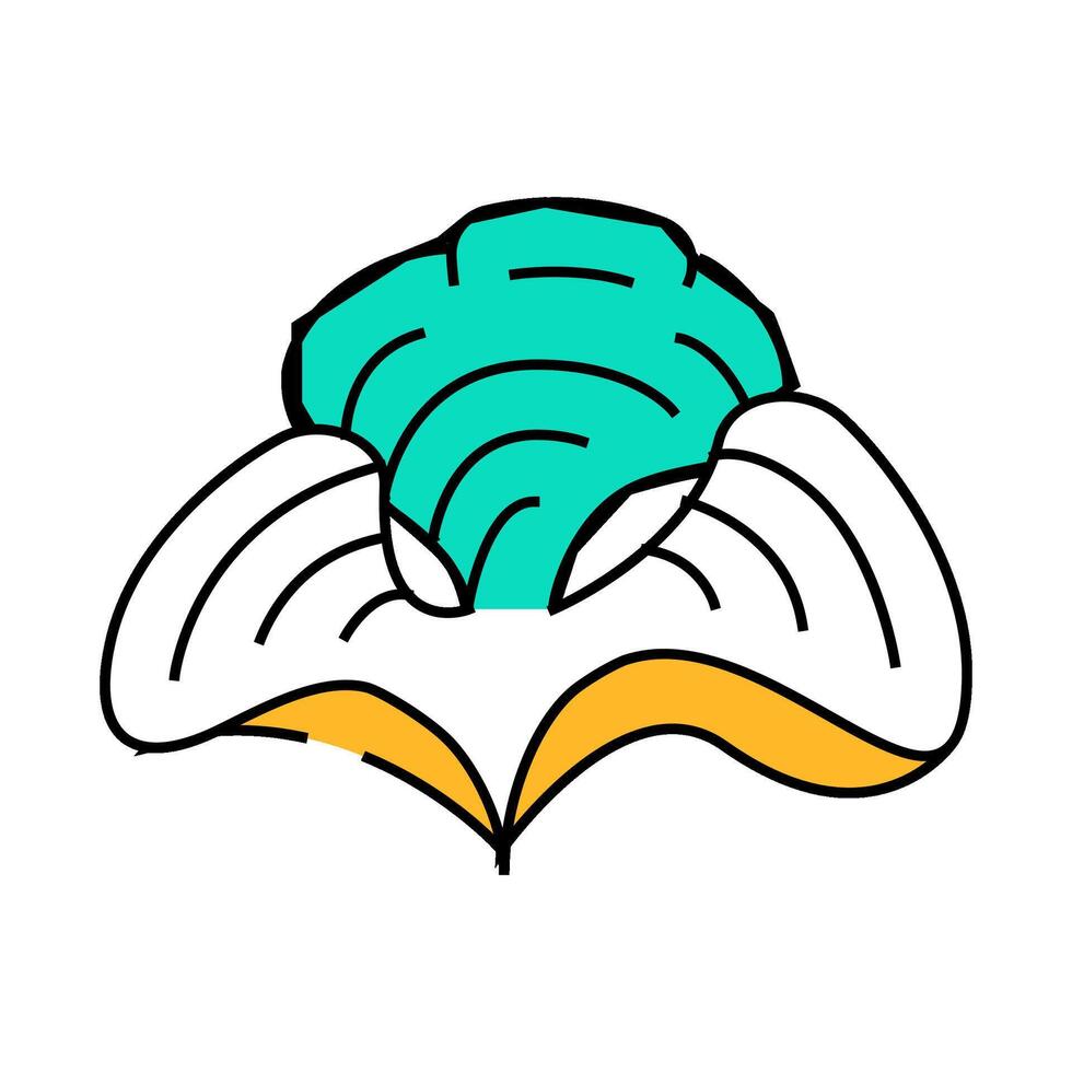 padina seaweed icon color illustration vector