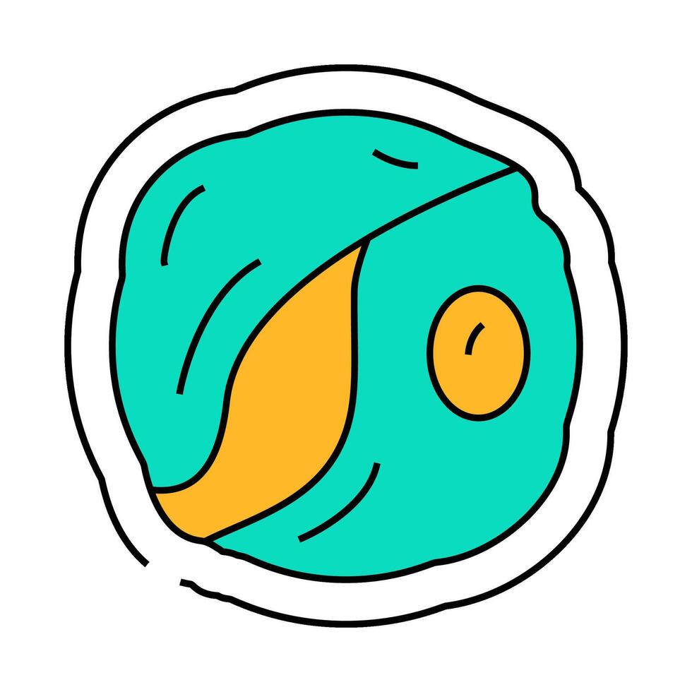 chlorella seaweed icon color illustration vector
