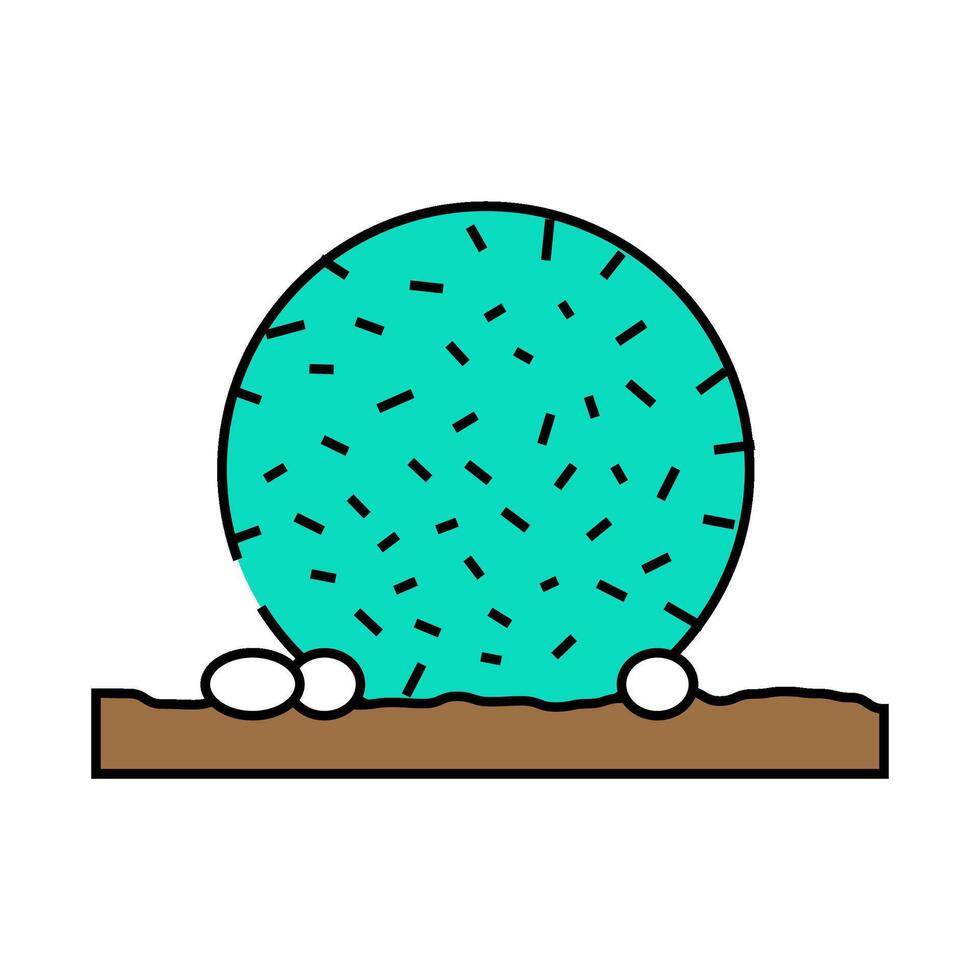 egagropylus linnaeus seaweed icon color illustration vector