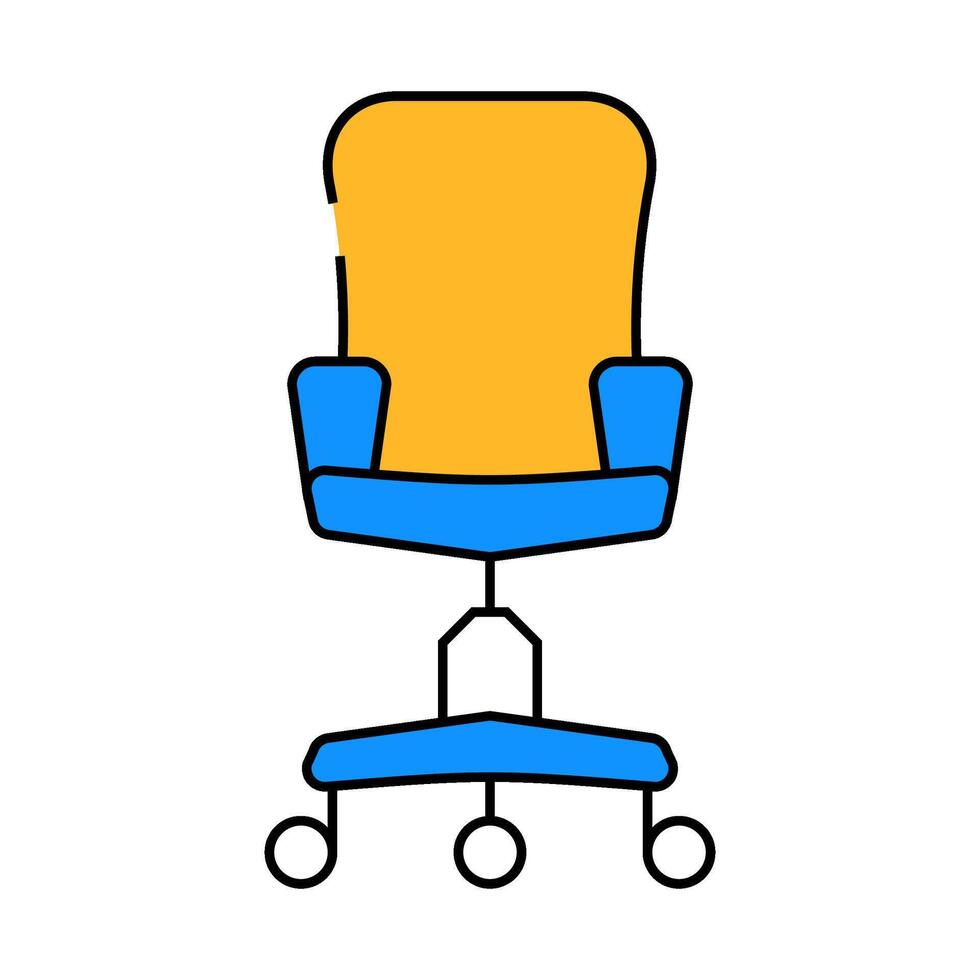 office furniture icon color illustration vector