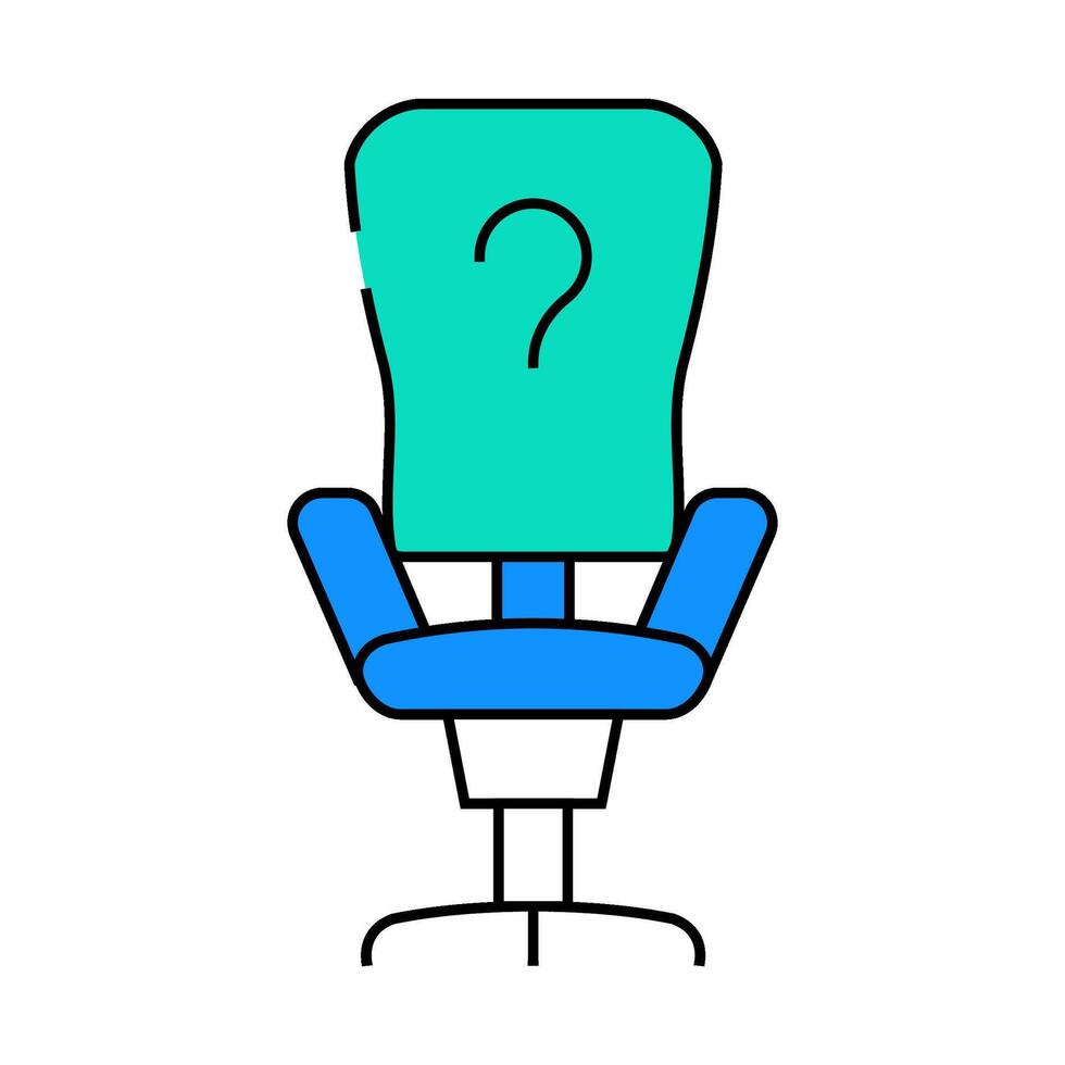 employee search icon color illustration vector